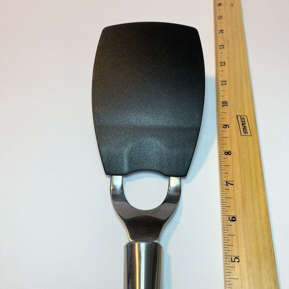 Oneida Flexible Nylon Solid Spatula Turner Flipper Stainless Rounded Handle 12” - Picture 3 of 6